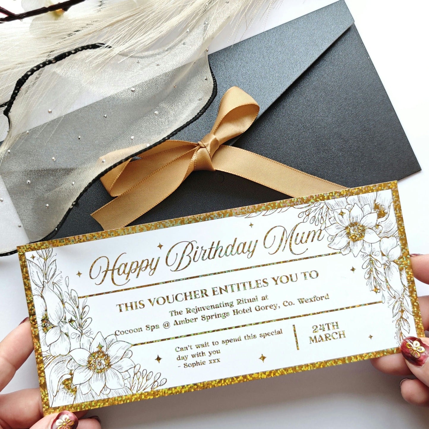 Personalised Foil Treatment Voucher Ticket Ireland - Foil Tickets - Printarelle
