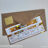 Personalised Football Foil Ticket | Birthday Keepsake - personalised foil football, foil football ticket, match