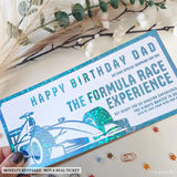 Personalised Formula Race Experience Ticket Gift | Birthday Surprise for Him - experience gifts, formula race