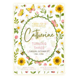 Personalised Garden Wildflower Birthday Party Invitatio - wildflower birthday, garden wildflower birthday, birthday