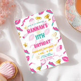 Personalised Girls Sports Birthday Party Invitation Cards - girls sports, girls sports birthday, sports birthday,