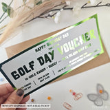 Personalised Golf Day Voucher Gift | Birthday & Father’s Day Surprise for Him - golf day, golf club, experience gifts,