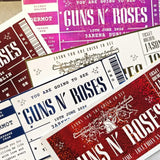 Personalised Guns N’ Roses Foil Ticket Gift - Foil Ticket - Printarelle