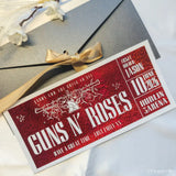 Personalised Guns N’ Roses Foil Ticket Gift - Red / Variation 3 Foil Ticket - Printarelle