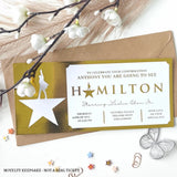 Personalised Hamilton Theatre Ticket Gift | Confirmation Birthday & Special Occasions - personalised hamilton theatre,
