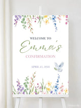 Personalised Hanging Garden Confirmation Welcome Sign - Party Decor - Printarelle