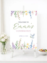 Personalised Hanging Garden Confirmation Welcome Sign - Party Decor - Printarelle