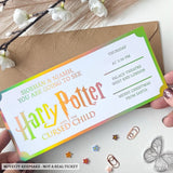 Personalised Harry Potter and the Cursed Child Theatre Ticket Gift - harry potter, personalised harry potter, cursed