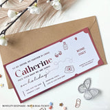 Personalised Holiday Scratch-to-Reveal Ticket | Any Destination Reveal - personalised holiday, personalised holiday