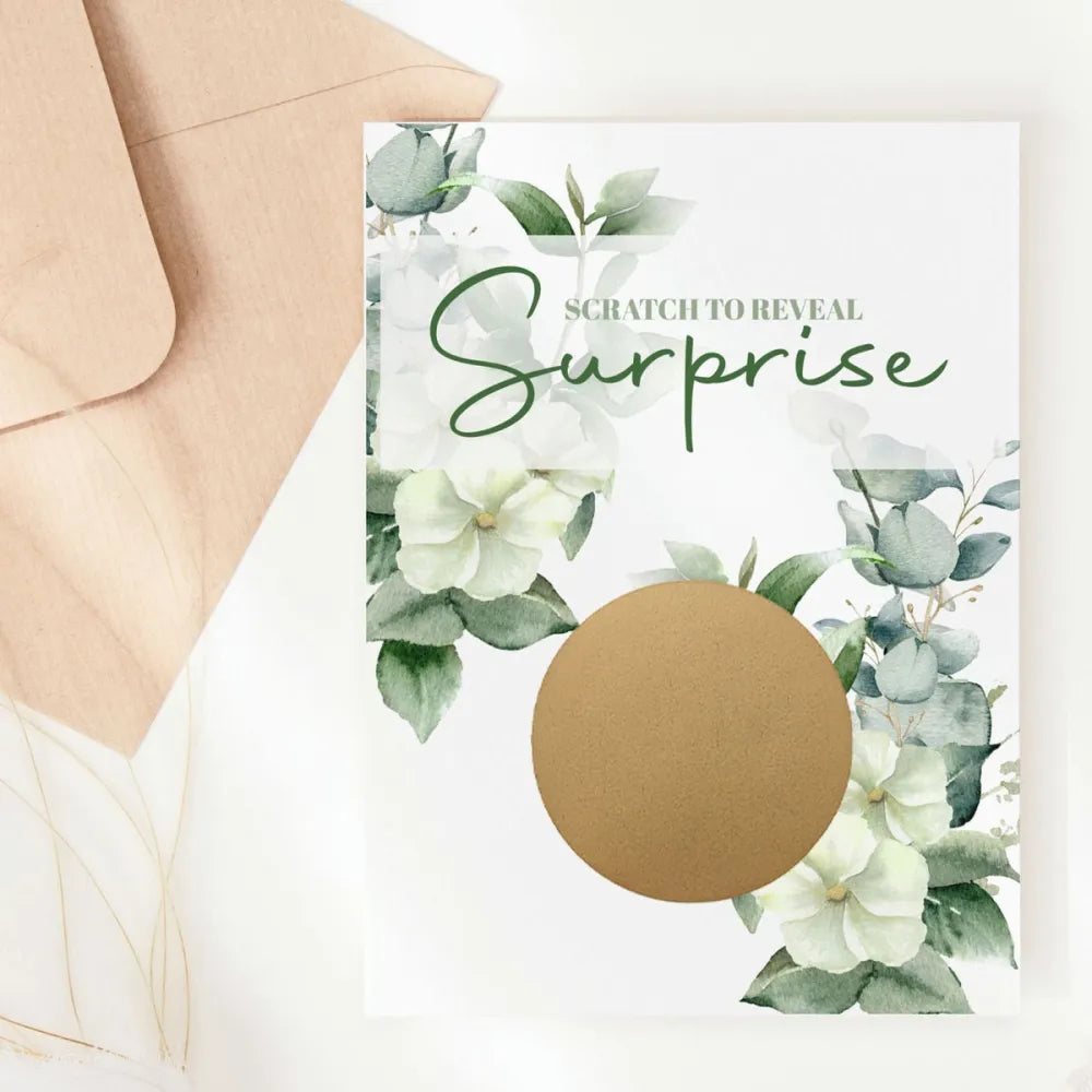 Personalised Holiday Surprise Scratch Card | Travel Surprise Reveal - Greeting Card - Printarelle