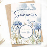 Personalised Holiday Surprise Scratch Card – Wildflower | Holiday Surprise Reveal - Greeting Card - Printarelle