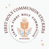 Personalised Holy Communion Stickers - Chalice - Stickers - Printarelle