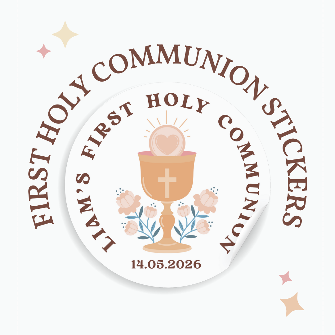 Personalised Holy Communion Stickers - Chalice - Stickers - Printarelle