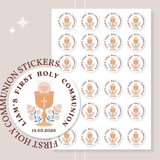 Personalised Holy Communion Stickers - Chalice - Stickers - Printarelle