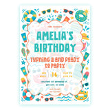 Personalised Beach Birthday Party Invitation