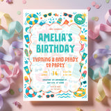 Personalised Beach Birthday Party Invitation