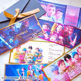 Personalised K-Pop Concert Foil Ticket - personalised foil, concert foil ticket, k-pop concert, personalized foil