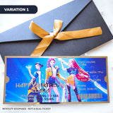 Personalised K-Pop Concert Foil Ticket - personalised foil, concert foil ticket, k-pop concert, personalized foil