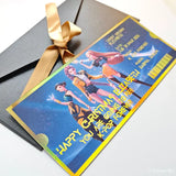 Personalised K-Pop Concert Foil Ticket | Christmas Reveal Gift - Foil Ticket