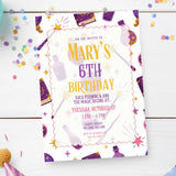 Personalised Magic Witch Birthday Party Invitation - magic witch birthday, magic witch, witch birthday, personalised