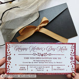 Personalised Mother’s Day Spa Voucher Rose Gold Foil Ireland - rose gold, mother’s day, rose gold foil, spa voucher,