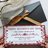 Personalised Mother’s Day Spa Voucher Ticket Ireland - Foil Tickets - Printarelle