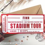 Personalised Old Trafford Stadium Tour Ticket Gift | Manchester United FC Birthday Surprise - stadium tour, stadium