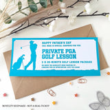 Personalised Private PGA Golf Lesson Voucher | Father’s Day Gift for Him - golf lesson, experience gifts, golf club,