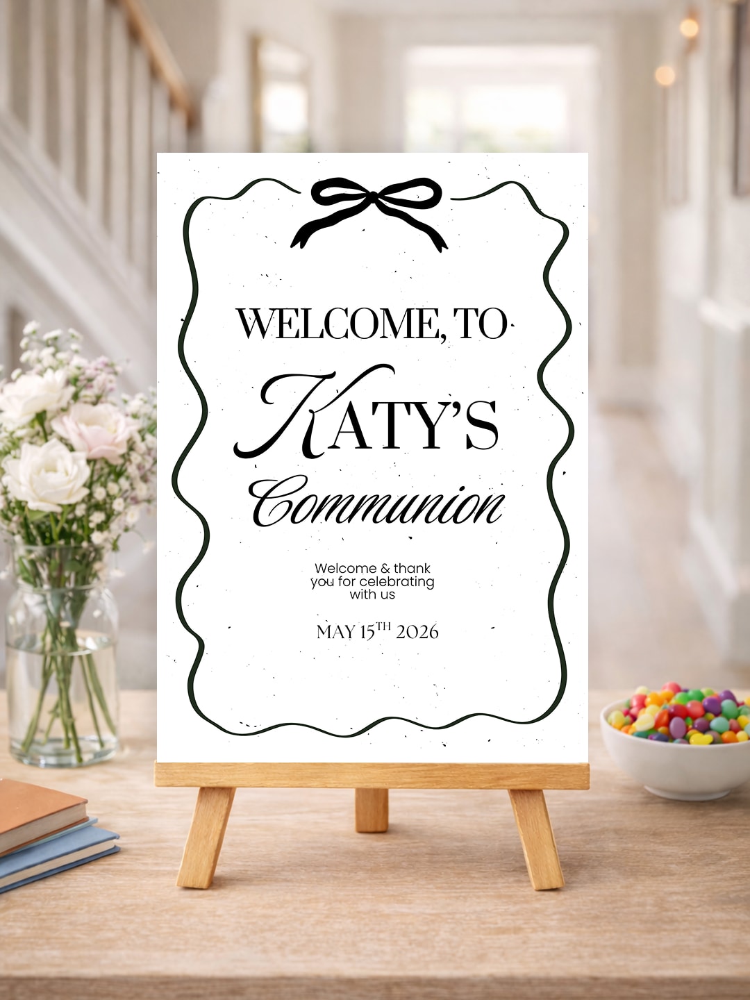 Handmade Party Decor | Printarelle | Create a classic and sophisticated welcome for your guests with our beautifully