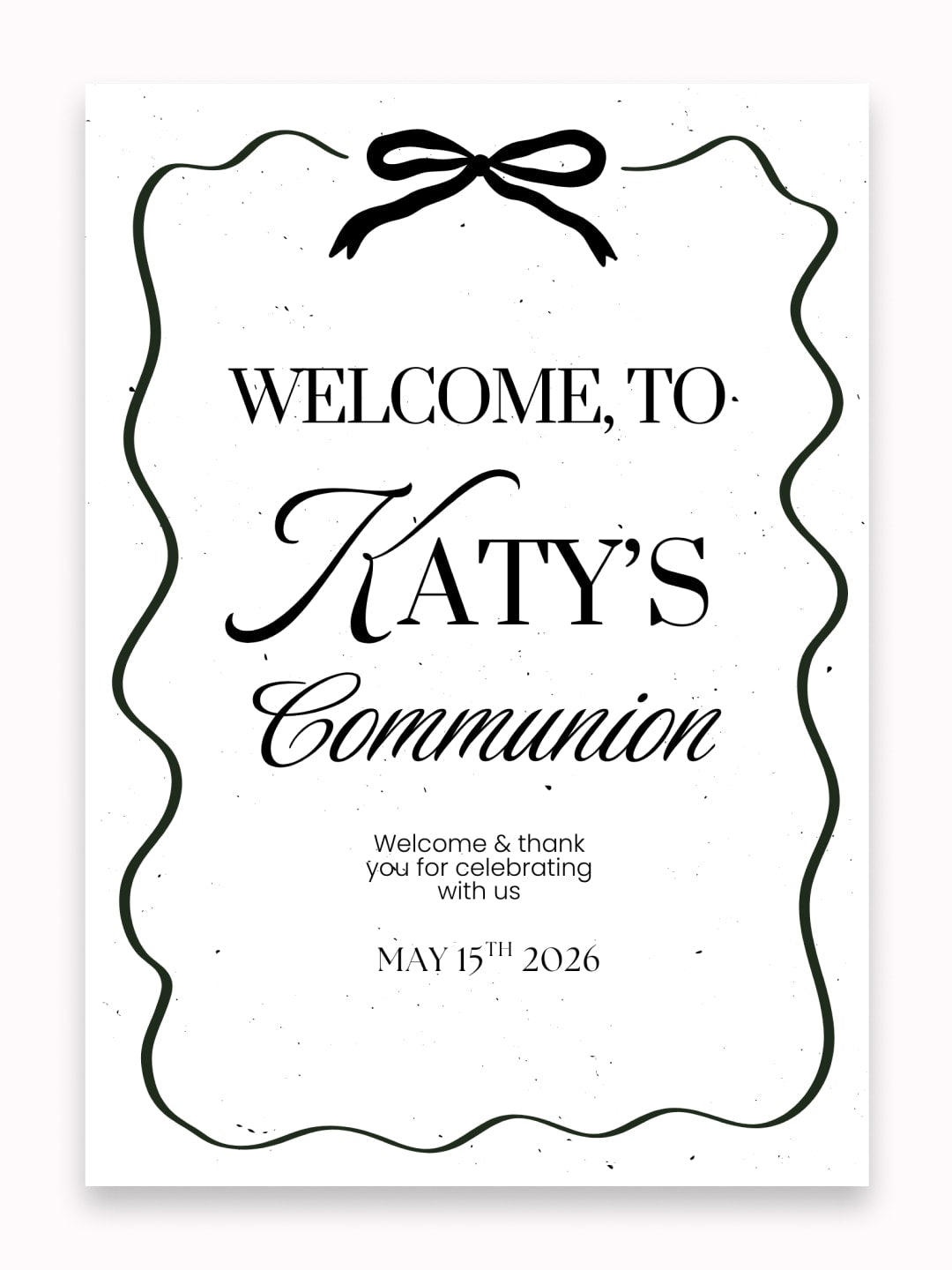 Handmade Party Decor | Printarelle | Create a classic and sophisticated welcome for your guests with our beautifully