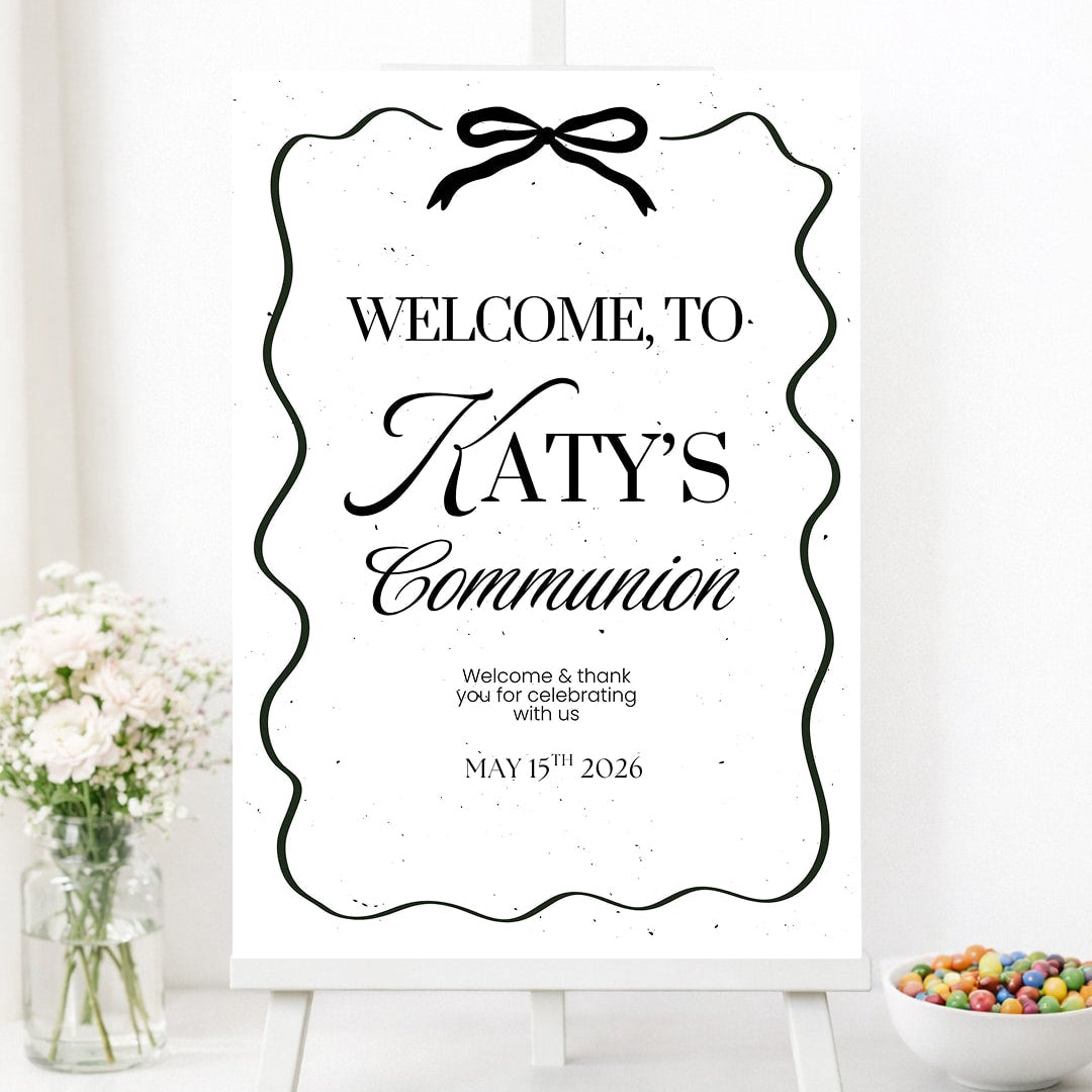 Handmade Party Decor | Printarelle | Create a classic and sophisticated welcome for your guests with our beautifully