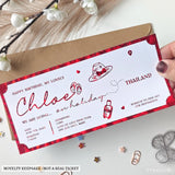 Personalised Scratch-to-Reveal Holiday Ticket | Foil Finish - personalised scratch-to-reveal holiday, personalised