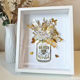 Personalised Shadow Box Frame - Best Mom Gift - Handmade in Ireland - Shadow Box Frame - Printarelle