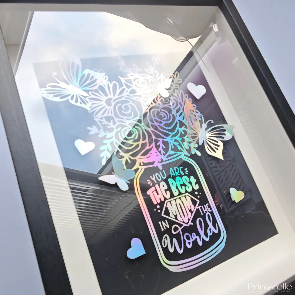 Personalised Shadow Box Frame - Best Mom Gift - Handmade in Ireland - Shadow Box Frame - Printarelle