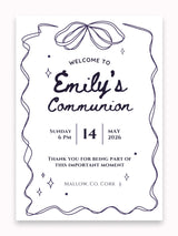 Personalised Sparkle Frame First Holy Communion Welcome Sign