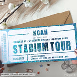 Personalised Stamford Bridge Stadium Tour Ticket Gift | Chelsea FC Birthday Surprise - stadium tour, stadium tour