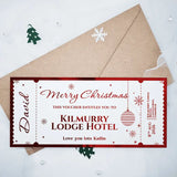 Personalised Christmas Foil Ticket Gift Voucher - Foil Ticket