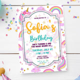 Personalised Unicorn Birthday Party Invitation - unicorn birthday, unicorn birthday party, birthday party invitation,