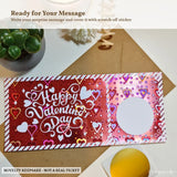 Personalised Valentine Scratch Ticket – Foil Surprise Reveal - personalised valentine scratch, valentine scratch