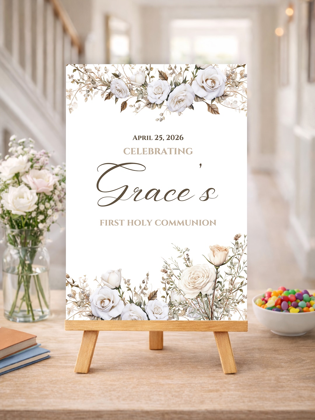 Handmade Party Decor | Printarelle | Create a timeless and sophisticated welcome for your guests with our beautifully