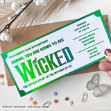 Personalised Wicked Theatre Gift | Birthday & Special Occasions - personalised wicked theatre, wicked theatre