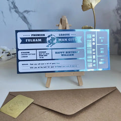 Personalized Foil Football Ticket – A Unique Keepsake for Soccer Fans - Foil Ticket