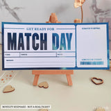 Personalized Foil Match Ticket | Football Scratch-Off Surprise - reveal tickets, personalized foil match, luxury foil,