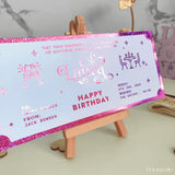 Personalized Foil Romantic Dinner Date Ticket - Foil Ticket