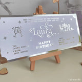Personalized Foil Romantic Dinner Date Ticket - Foil Ticket