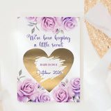 Pregnancy Announcement Scratch Card – Little Secret Due Date - Greeting Card - Printarelle