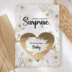 Pregnancy Baby Reveal Card – We are having a Baby - Greeting Card