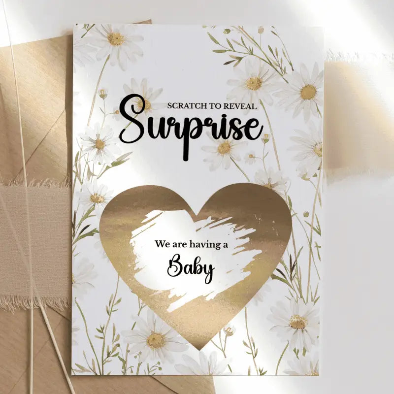 Pregnancy Baby Reveal Card – We are having a Baby - Greeting Card