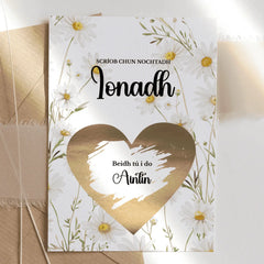 Pregnancy Reveal Card for Sister Scratch-Off Surprise - Aunt-Irish Text - Greeting Card