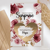 Pregnancy Reveal Card – Scratch-Off for Grandpa or Dáideo - Papa - Greeting Card